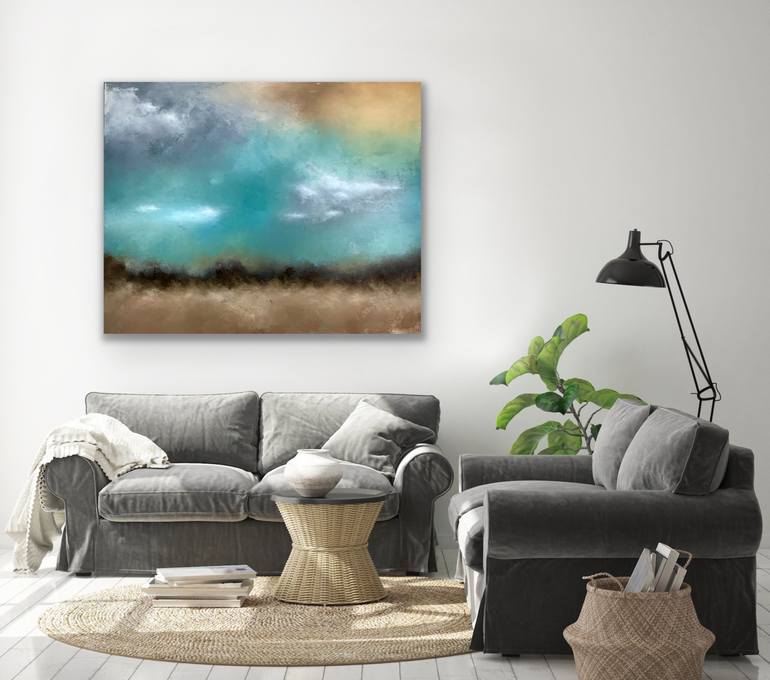 Original Abstract Landscape Painting by Jonesy Artwork