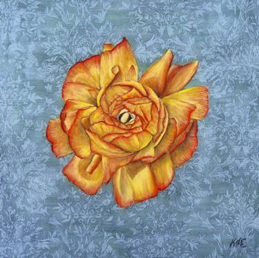 Original Modern Floral Paintings by Lori Katz