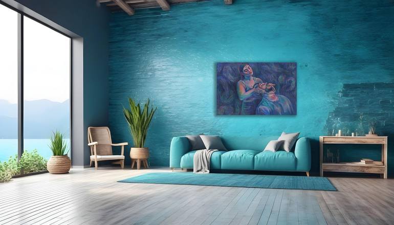Original Color Field Painting Erotic Painting by Smokini Art