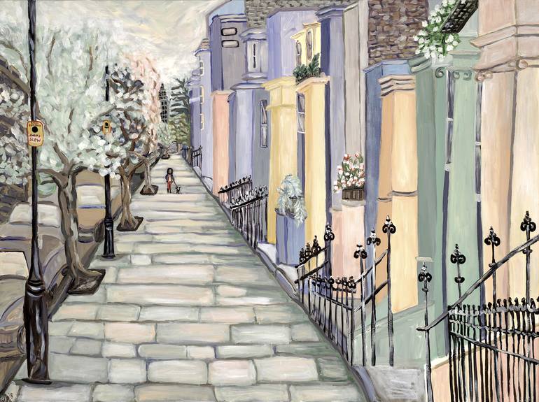 Print of Fine Art Cities Paintings by Deborah Alastra