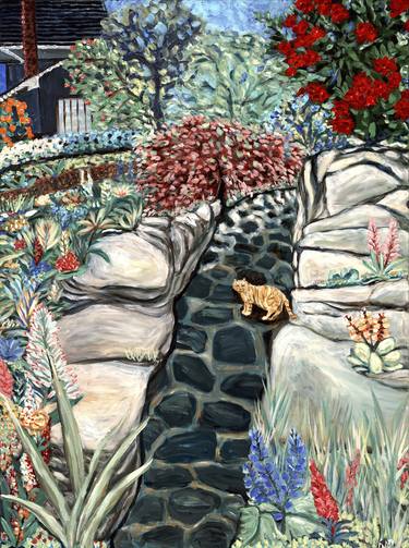 Print of Impressionism Garden Paintings by Deborah Alastra