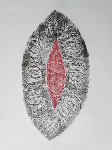 Dentelle et rouge à lèvres - Limited Edition of 1 thumb