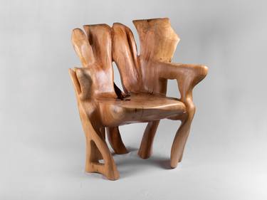 Veles, Sculptural Armchair, Chainsaw Carving thumb