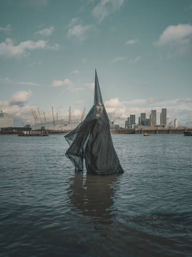 Amy Kingsmill, in the Thames, Isle of Dogs, December 2020. Social Distancing pt. 2 - Limited Edition of 20 thumb
