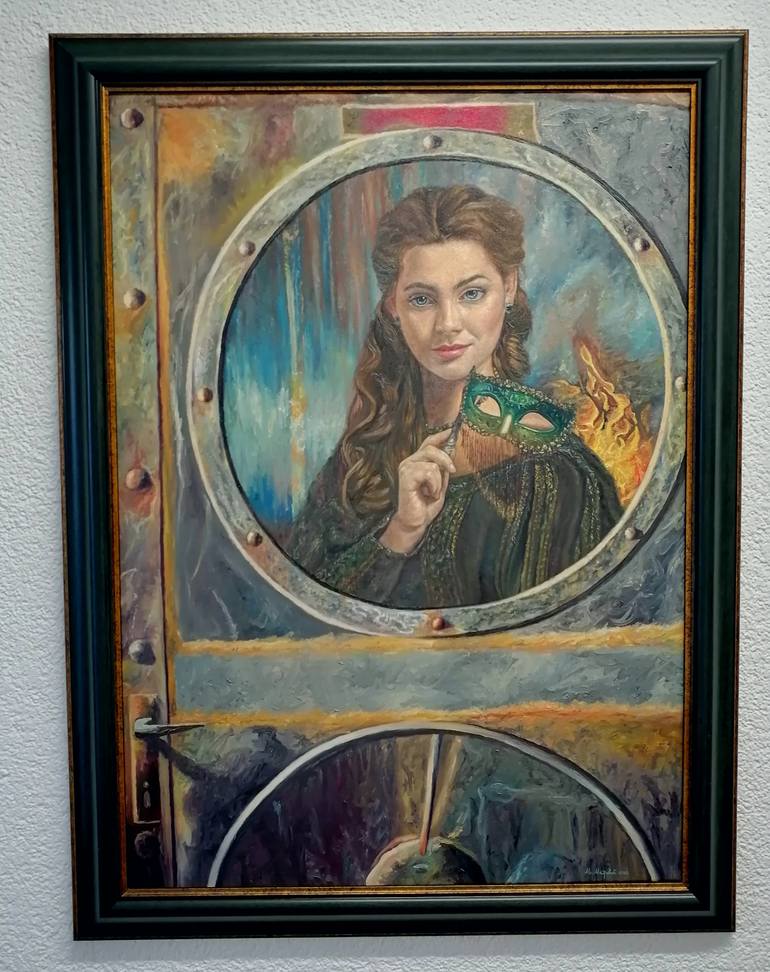 Original Figurative Women Painting by Mikica Mitrovic