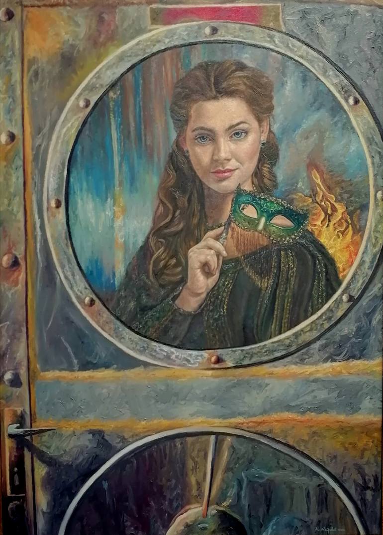 Original Figurative Women Painting by Mikica Mitrovic