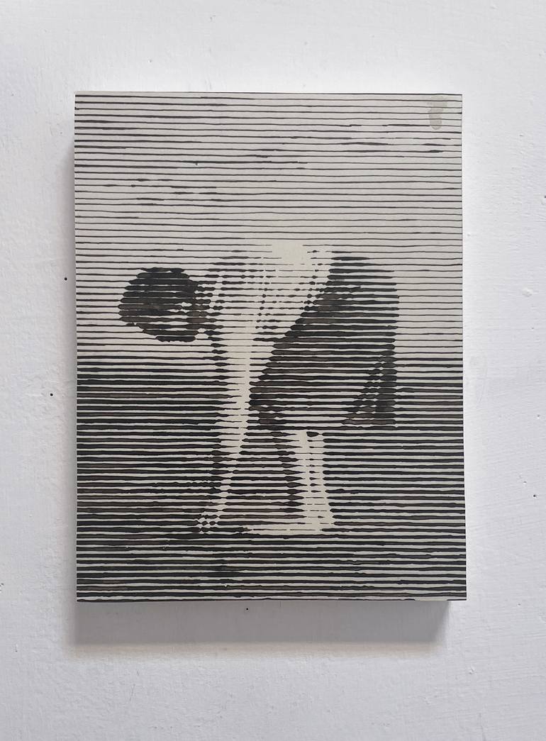 Original Abstract Women Drawing by Charles Buckley