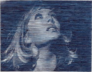 Original Portraiture Women Drawings by Charles Buckley