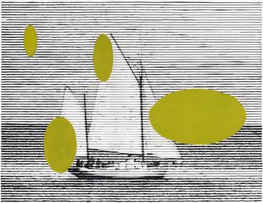 Original Realism Boat Drawings by Charles Buckley