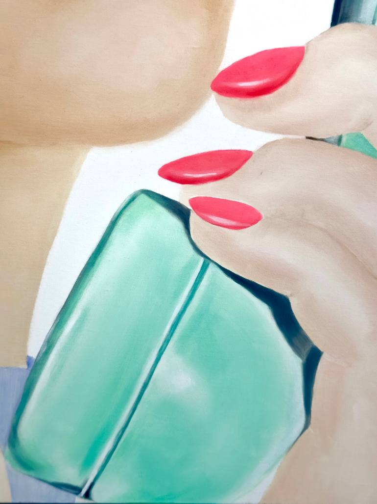 Original Figurative Women Painting by Karine Wagener