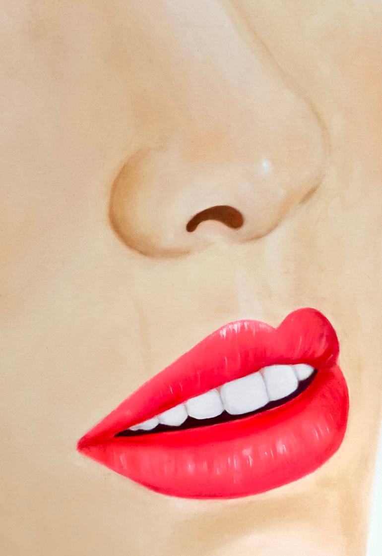 Original Figurative Women Painting by Karine Wagener