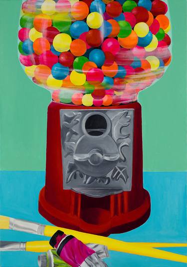 Original Pop Art Food & Drink Paintings by Karine WAGENER