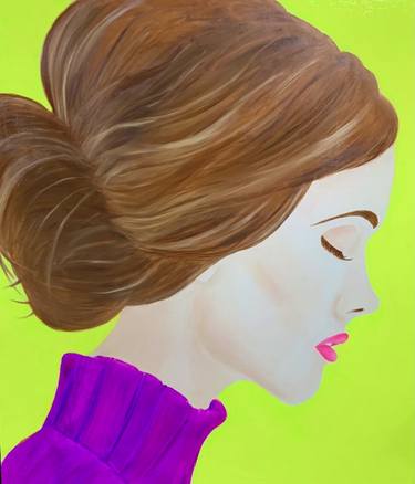 Original Figurative Women Paintings by Karine WAGENER