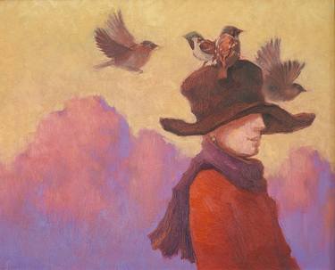 Original Expressionism Women Paintings by Mihail Kivachitsky