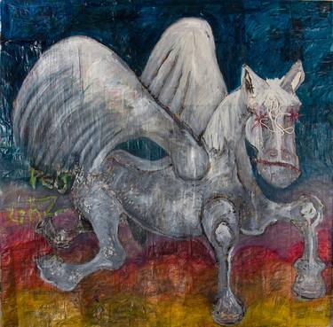 Print of Expressionism Horse Paintings by Magali Martin