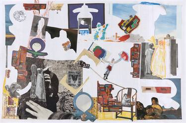 Original Dada World Culture Collage by Magali Martin