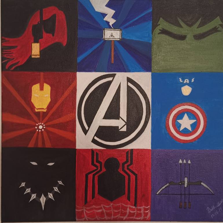 Avengers Painting by Subhashini Ramesh Saatchi Art