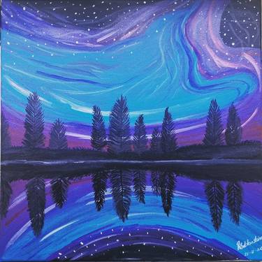 night time paintings for beginners