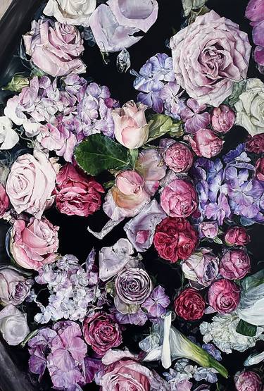 Original Fine Art Floral Paintings by Young Eun Kim