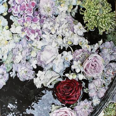 Print of Realism Floral Paintings by Young Eun Kim