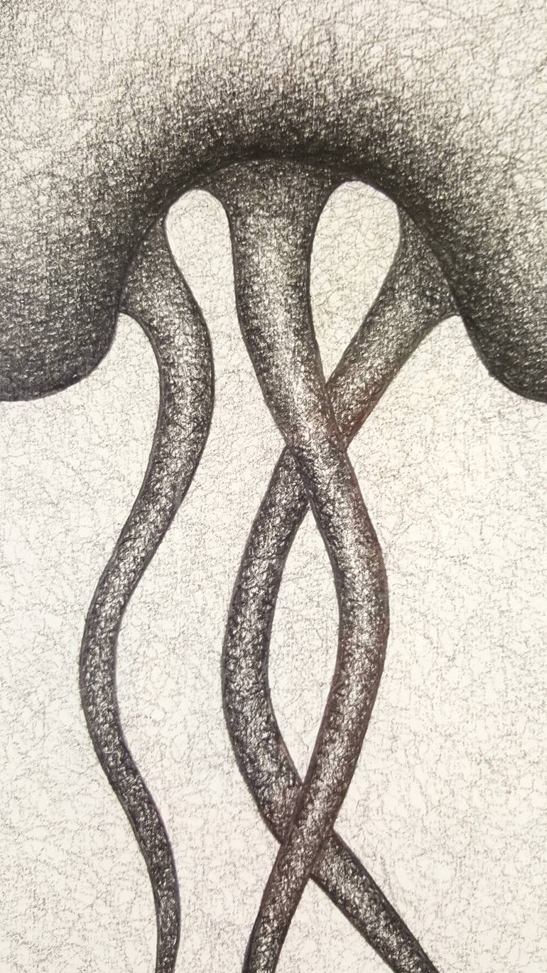 Original Abstract Expressionism Abstract Drawing by Rashad Carre