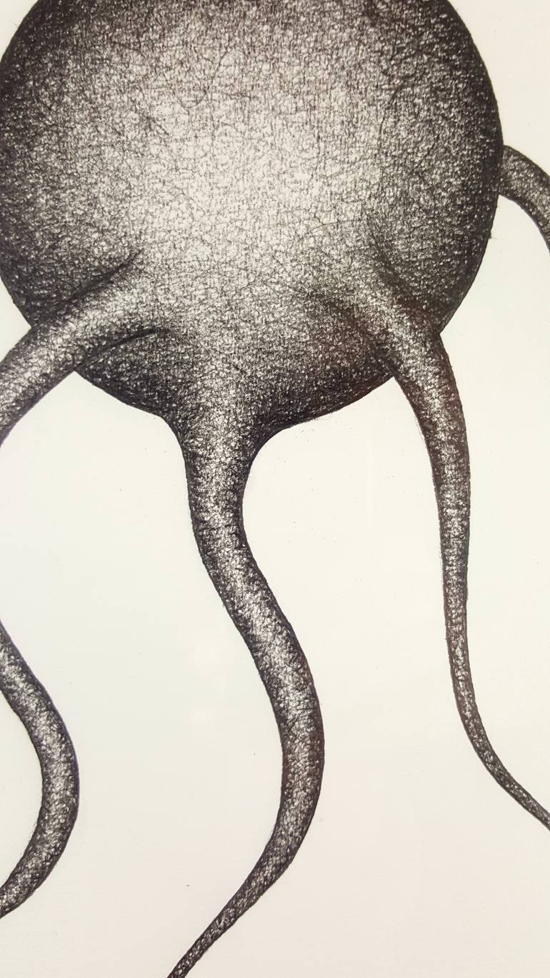 Original Abstract Expressionism Abstract Drawing by Rashad Carre