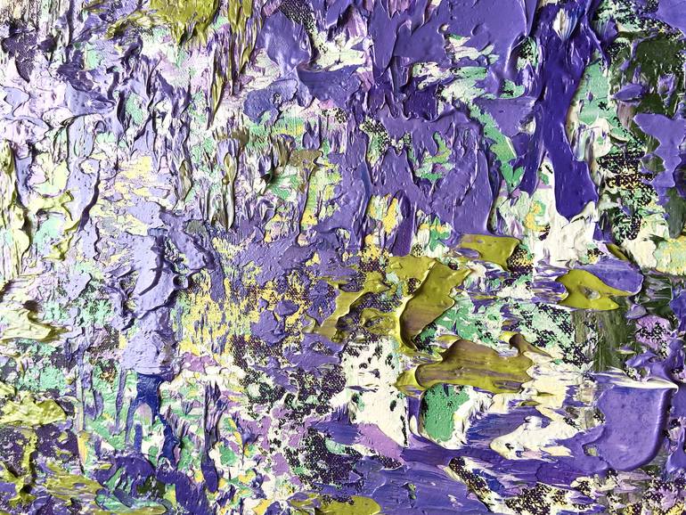 Original Abstract Floral Painting by Olga Hotujac