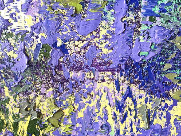 Original Abstract Floral Painting by Olga Hotujac