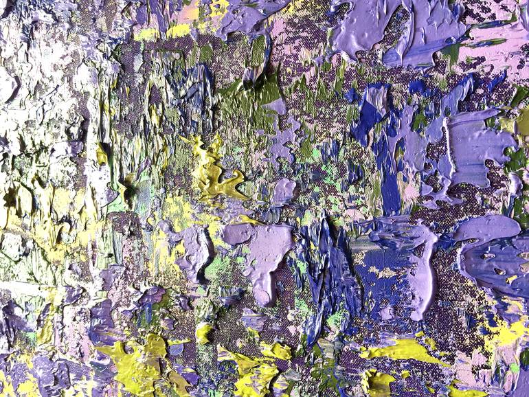 Original Abstract Floral Painting by Olga Hotujac