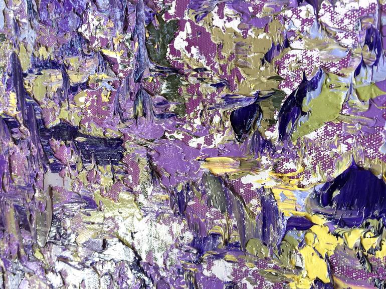 Original Abstract Expressionism Abstract Painting by Olga Hotujac