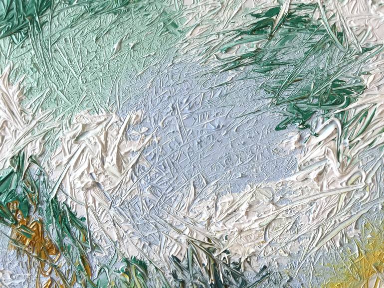 Original Abstract Seascape Painting by Olga Hotujac