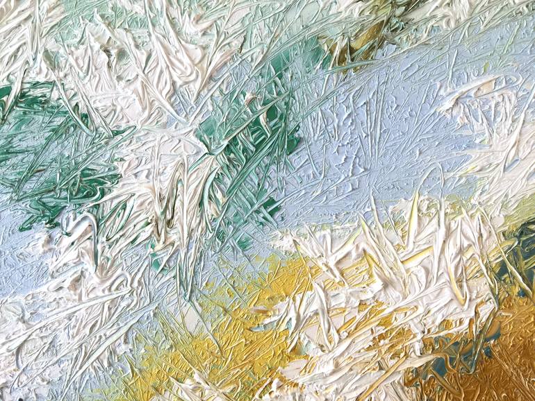 Original Abstract Seascape Painting by Olga Hotujac