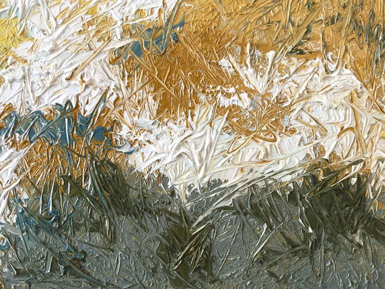 Original Abstract Seascape Painting by Olga Hotujac