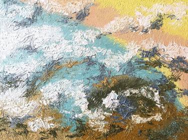 Original Abstract Seascape Paintings by Olga Hotujac