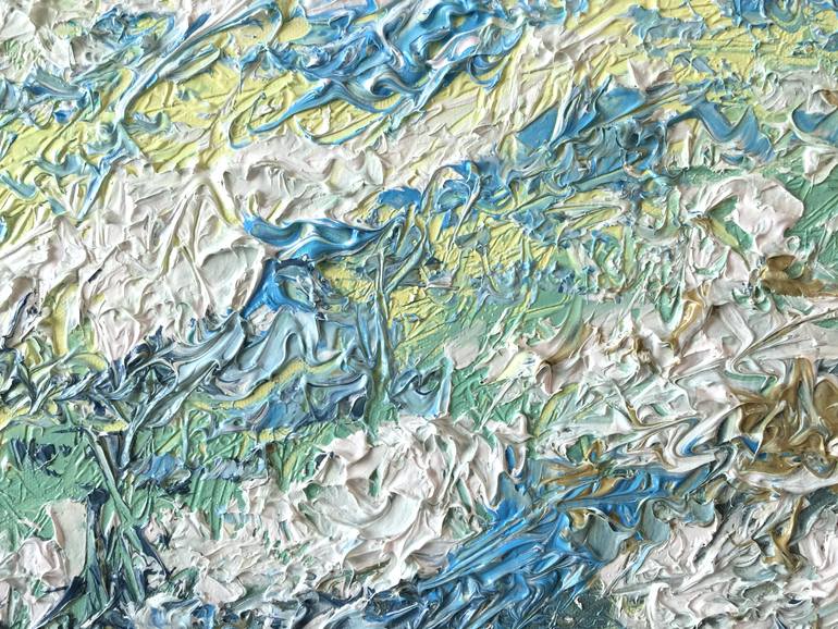 Original Abstract Seascape Painting by Olga Hotujac