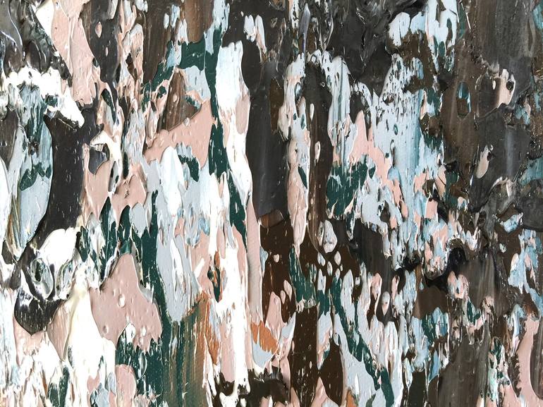 Original Abstract Expressionism Abstract Painting by Olga Hotujac