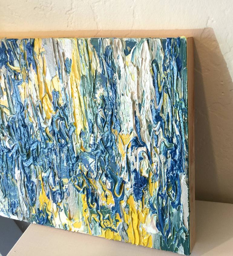 Original Abstract Expressionism Abstract Painting by Olga Hotujac