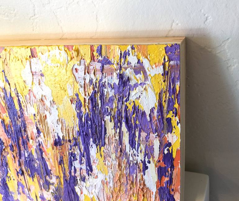 Original Abstract Expressionism Abstract Painting by Olga Hotujac