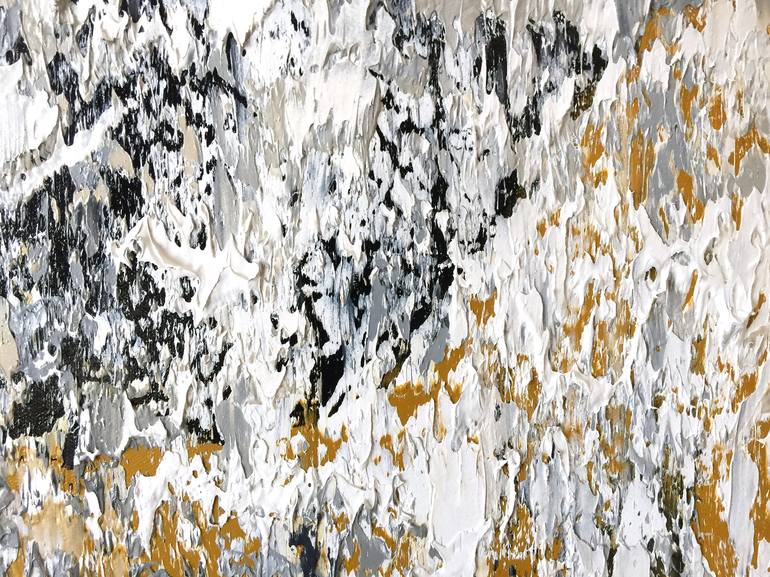 Original Abstract Expressionism Abstract Painting by Olga Hotujac