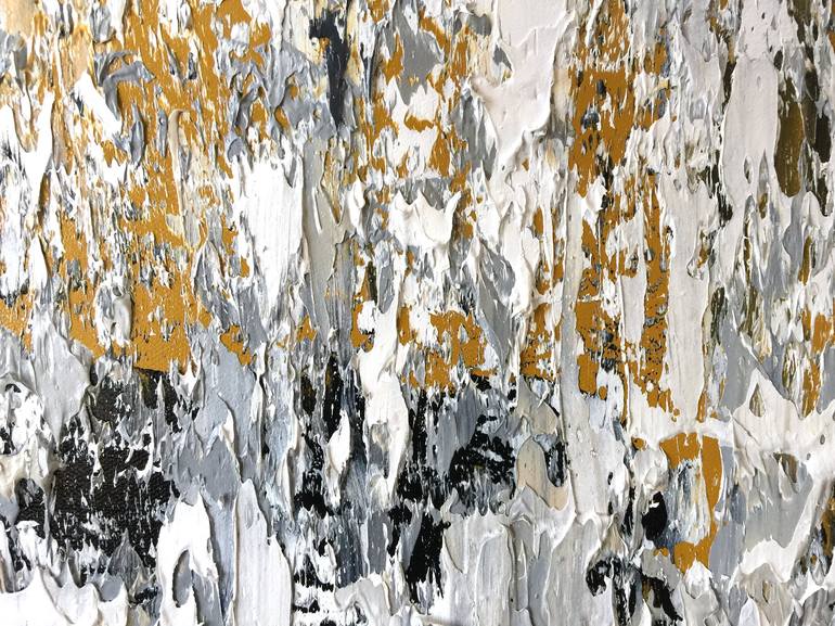 Original Abstract Expressionism Abstract Painting by Olga Hotujac