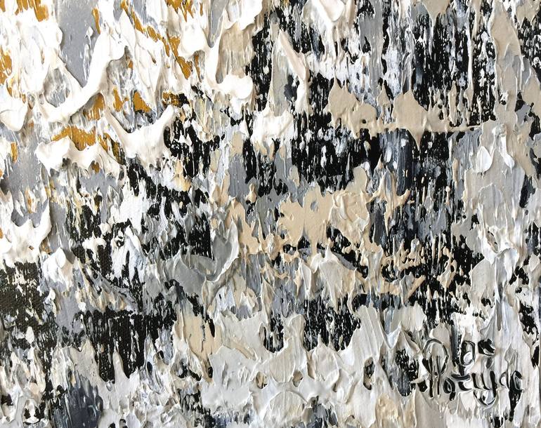 Original Abstract Expressionism Abstract Painting by Olga Hotujac