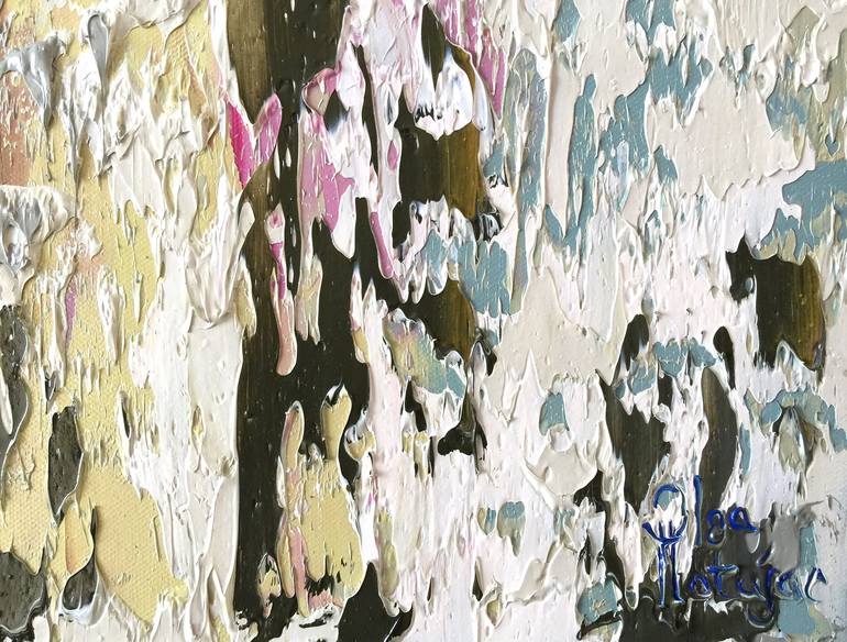 Original Abstract Expressionism Abstract Painting by Olga Hotujac