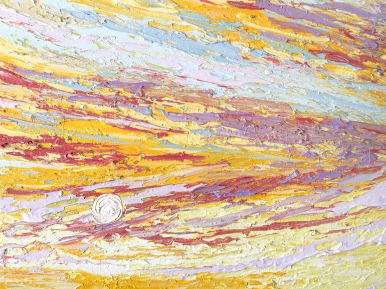 Original Expressionism Seascape Painting by Olga Hotujac