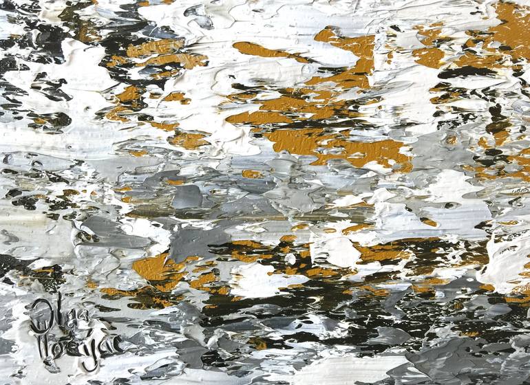 Original Abstract Landscape Painting by Olga Hotujac
