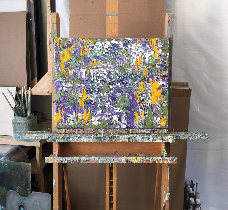 Original Abstract Landscape Painting by Olga Hotujac