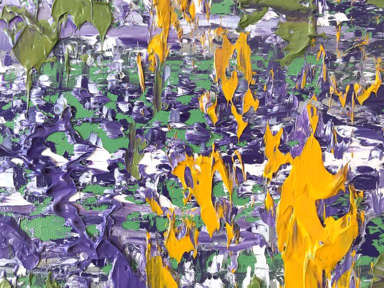 Original Abstract Landscape Painting by Olga Hotujac