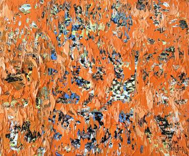 Contemporary Abstract 148. Orange and Blue. thumb