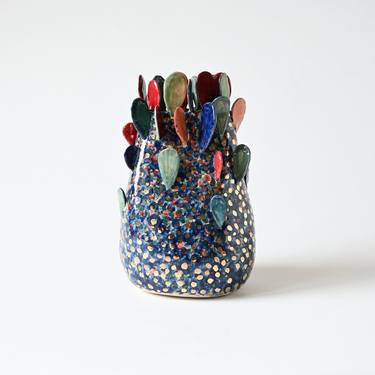 Blue Dotted Vase thumb