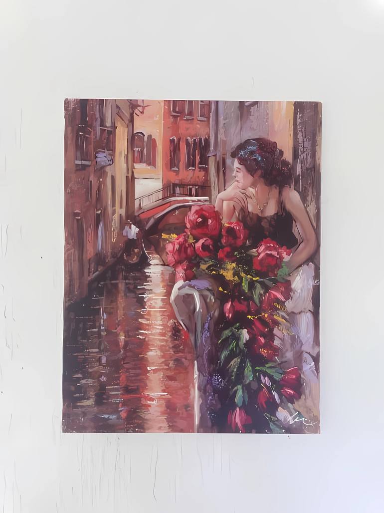 Original Figurative Women Painting by Filip Petrovic