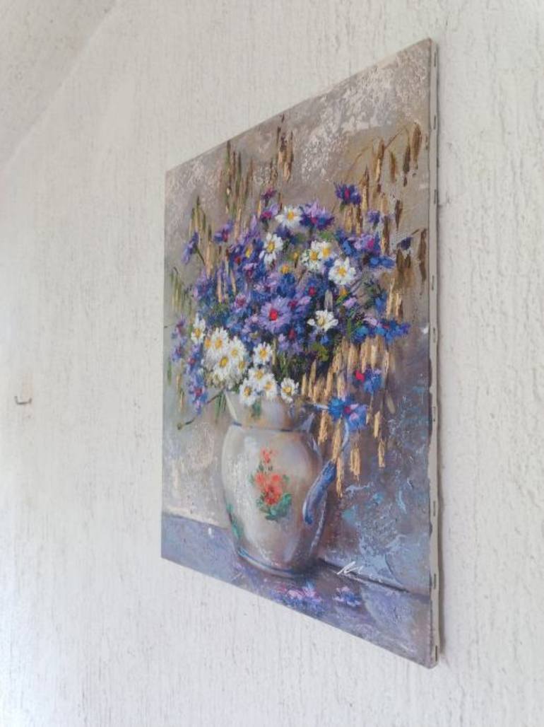 Original Figurative Floral Painting by Filip Petrovic